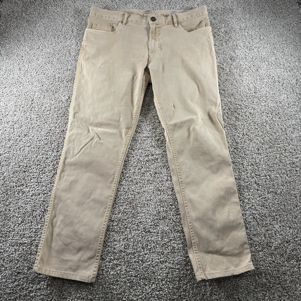 Faherty Men’s Straight Jeans in Light Khaki